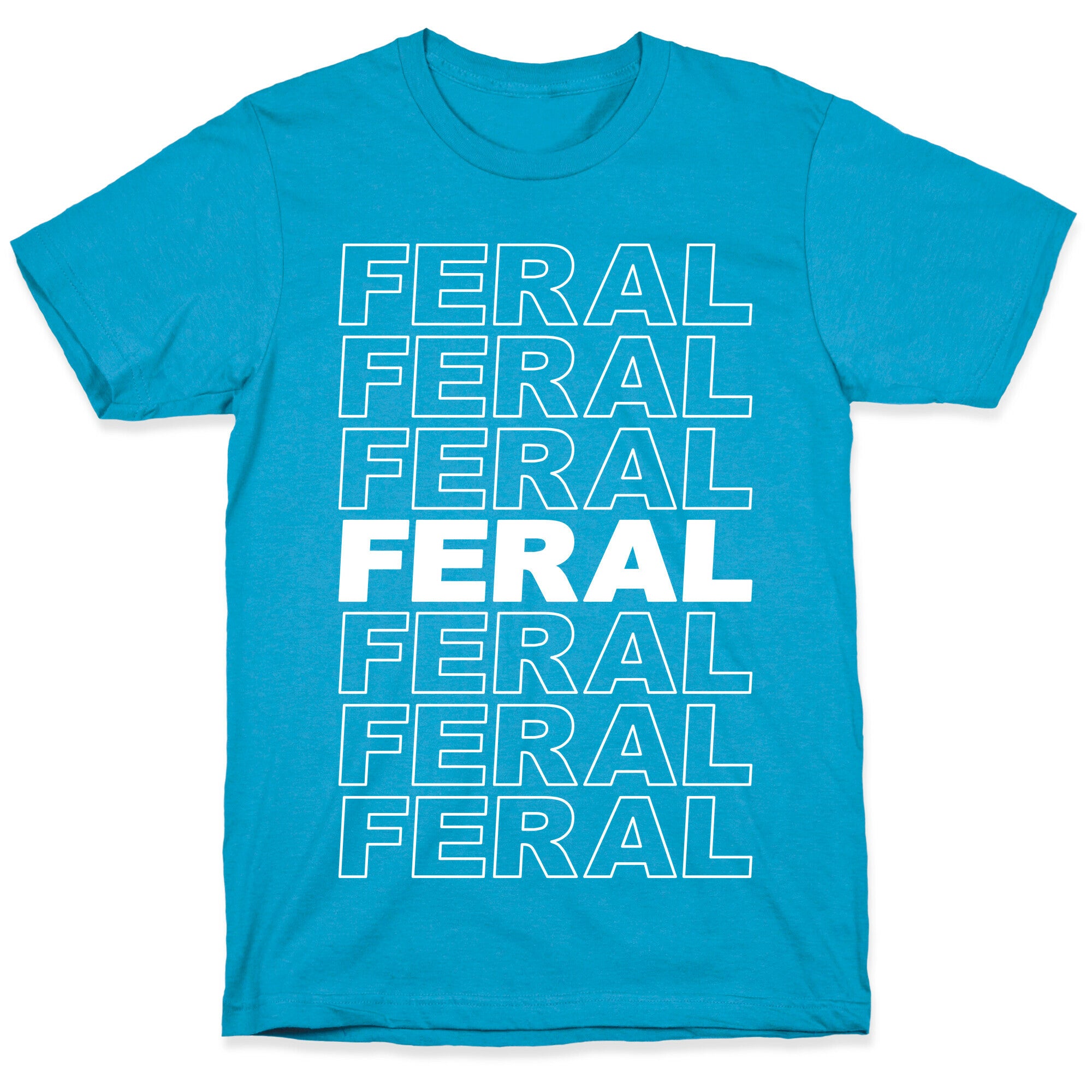 Feral Thank You Bag Parody Unisex Triblend Tee